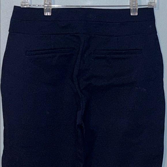 New York & Company Pull-On Knit Navy Straight Leg Pants, Size Medium - Picture 3 of 6